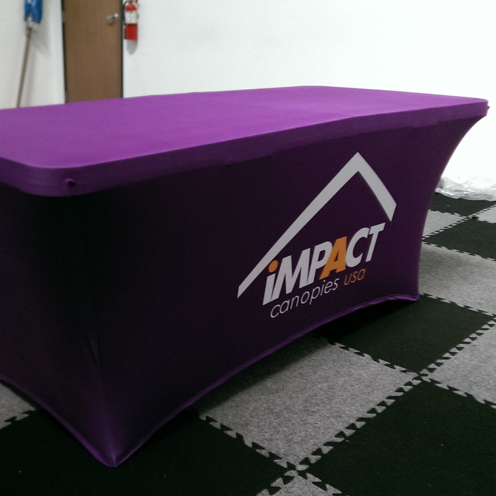 Custom Stretch Table Cover - DRAFT - Impact Canopies USA