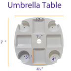 Beach Umbrella Table Accessory - Impact Canopies USA