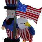 4th of July Airblown Inflatable Yard Decoration Uncle Sam with American Eagle - 6ft - Impact Canopies USA