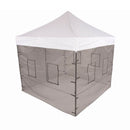 10x10 DS Steel Frame with Food Service Vendor Sidewalls with Windows - Impact Canopies USA