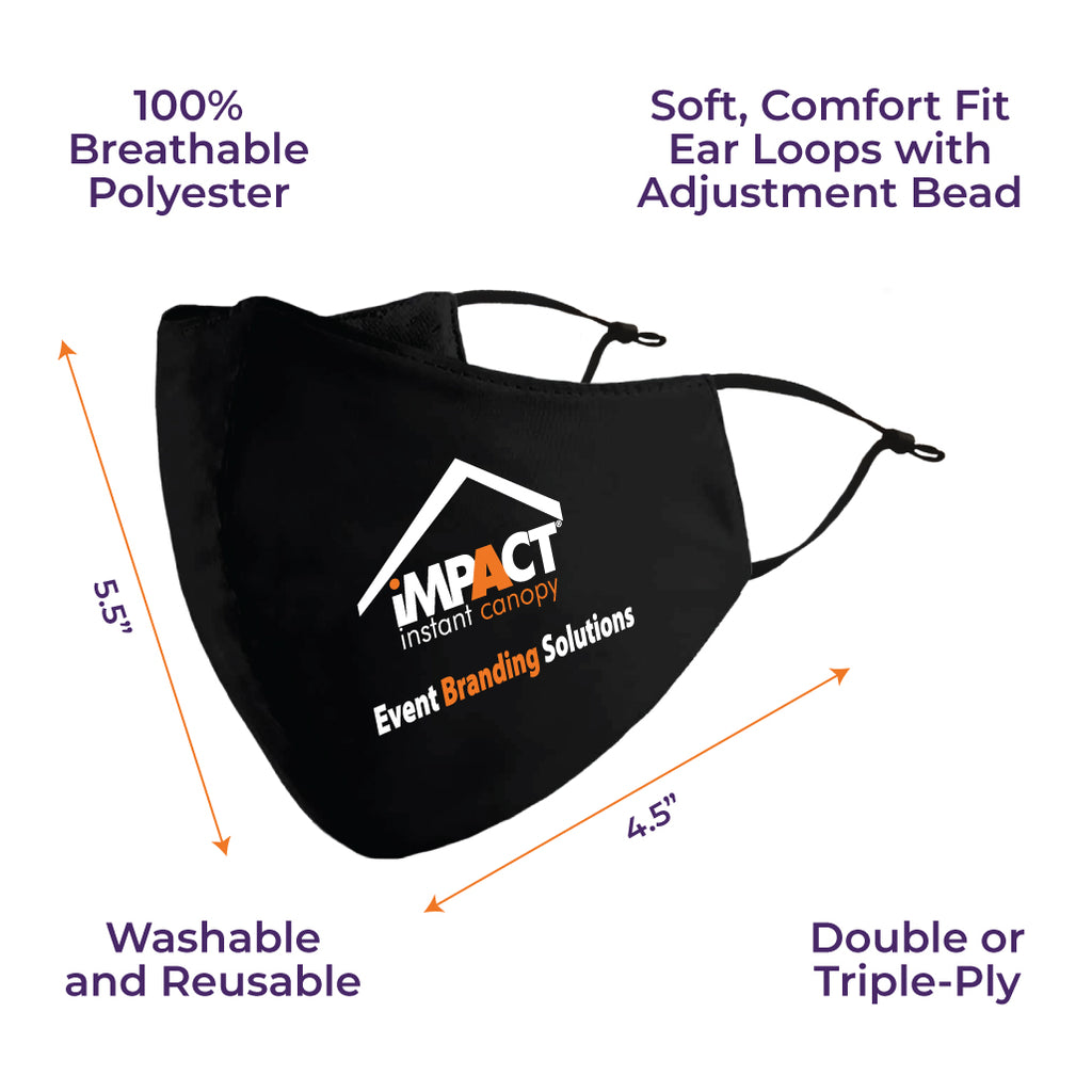 Custom Face Coverings - Impact Canopies USA