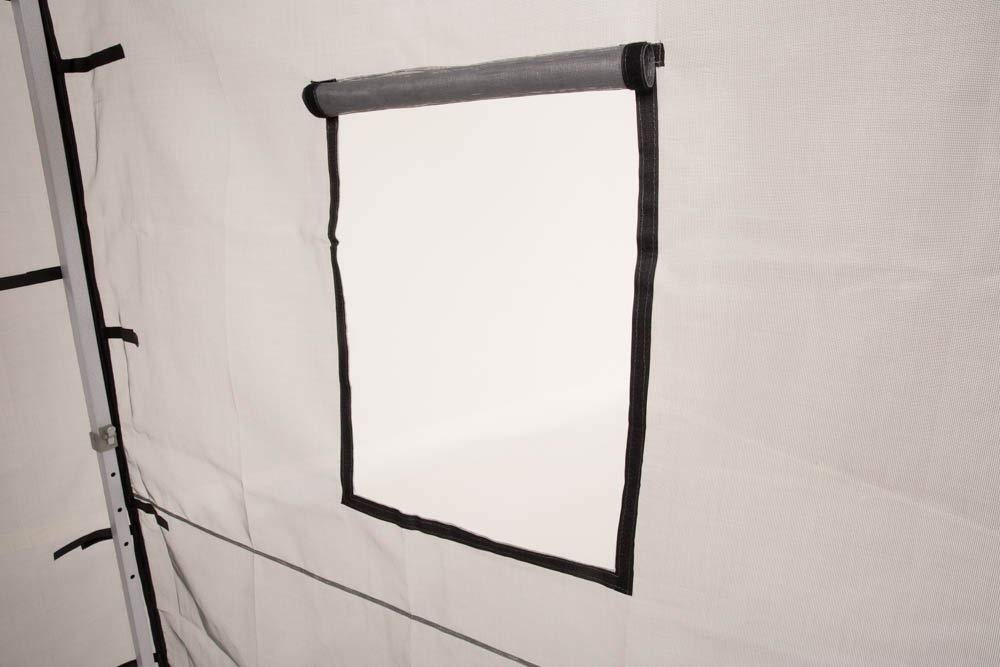 10x10 Pop up Canopy Food Service Mesh Sidewalls with Windows (WALLS ONLY) - Impact Canopies USA