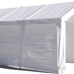Heavy Duty Portable Carport Canopy -  11'x20' (With Full Sidewalls)(2" Thick Frame) - Impact Canopies USA